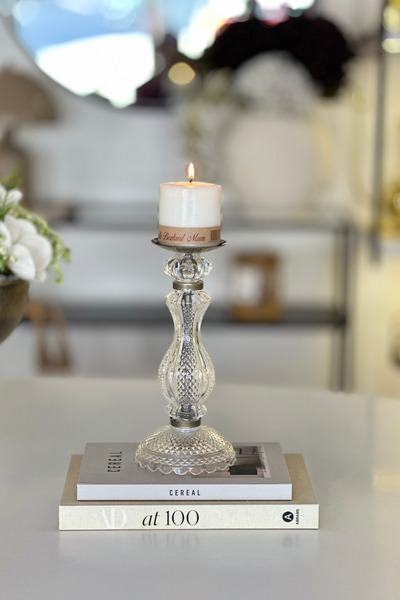 Shura Homeware Kristal Cam Mumluk Dekoratif Obje Cam Aksesuar