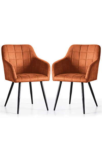 Akord Furniture Factory Set de 2 scaune de dining tapițate Luxano cu velur, c...