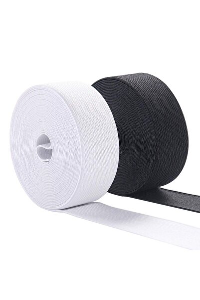2 cm x 25 Metre Dokuma Lastik Beyaz