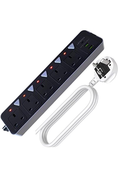 Generic Power Strip Extension Cord with Surge Protection – 5m Heavy Duty Cabl...