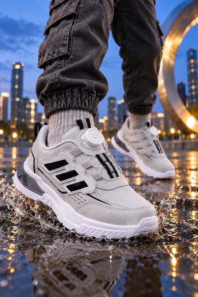 Beınsteps Boys' Smart Lace-Up Sports Shoes Comfortable Thick Sole Casual Sneaker Premium