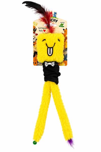 Sarı Peluş Kedi Oyuncağı