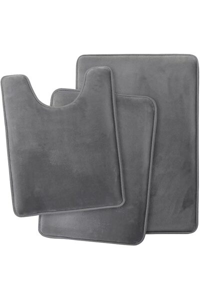 PYEBE 3 Pieces Bathroom Rugs Set - Thick Soft Absorbent Non-Slip Bath Mats, N...