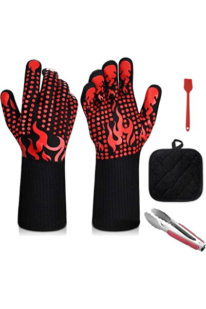 Rightsure 1 Pair 1472°F/800℃ Super Heat Resistant Barbecue Mitts,Food Grade K...
