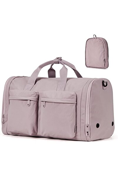AZONEE 32L Foldable Sports Gym Duffle Bag | Travel Duffel with Shoe Compartme...