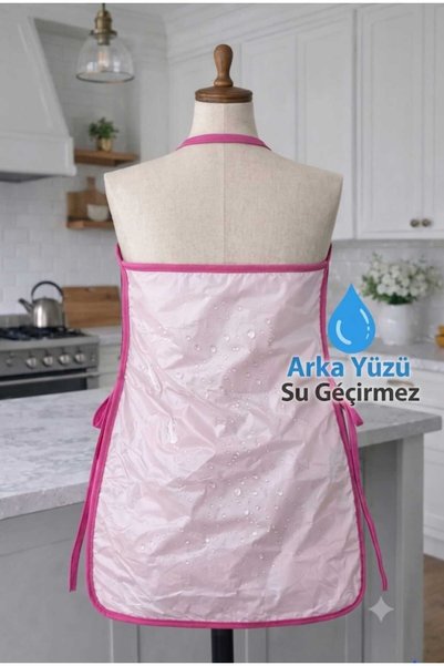 zeyrek tekstil Welsoft Süngerli Su Geçirmez Mutfak Önlüğü (Yeni Model)