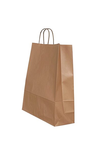 OEM PAPER BAG TWISTED HANDLE 32 x 12 x 41 CM BRONZE/WHITE PAPIROTI