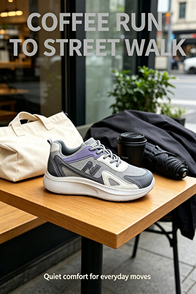 Glory One Mart Urban Commuter Sneakers – Supportive Midsole for Long Days & C...