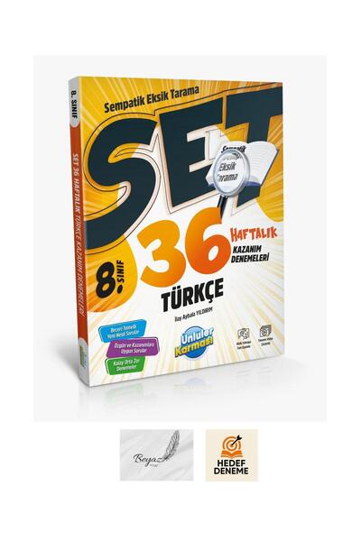 Ünlüler Karması 8.Sınıf Sempatik Türkçe 36 Haftalık Deneme Hedef Deneme