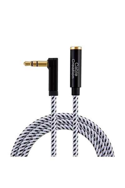 GENERAL كابل تمديد سماعات الرأس من CableCreation بطول 10 أقدام/3 متر، كابل صو...
