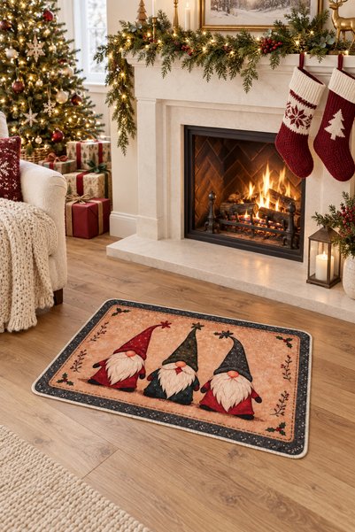 Brillant Yılbaşı Ağacı Altı Dekoratif Paspas 60x90