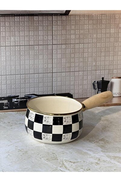 ROSSEV Enamel Sauce Pan Dama Kaçerol 15cm
