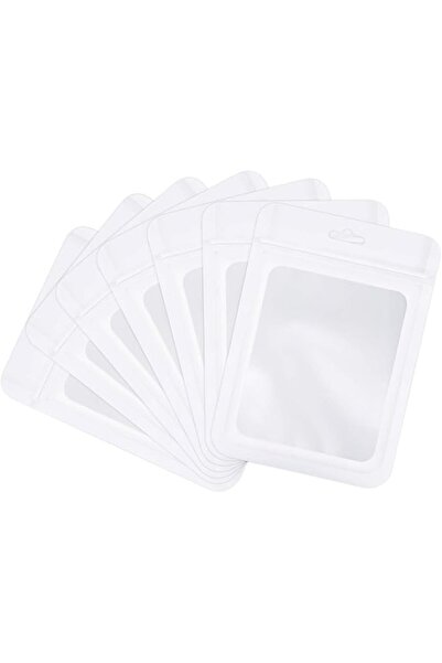 SYOSI Foil Bags, 100 Pieces Resealable Food Storage Bags with Clear Pouch wit...