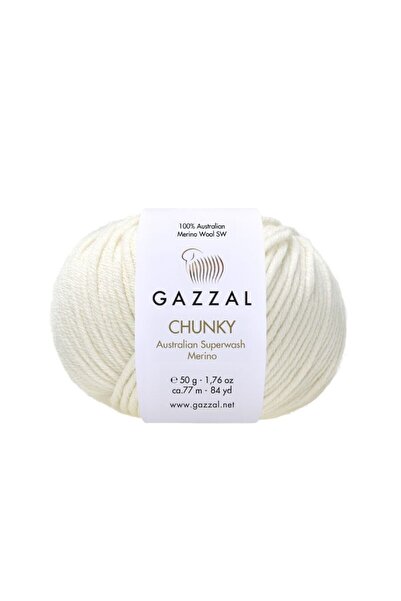 Gazzal Chunky 100% Merino Wool Thick Knitting Yarn 50 Gr 77 m Sweater Cardiga...