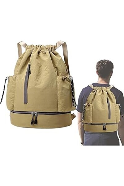 KASTWAVE Drawstring Backpack, Large Capacity Gym Bag for Men and Women, Water...