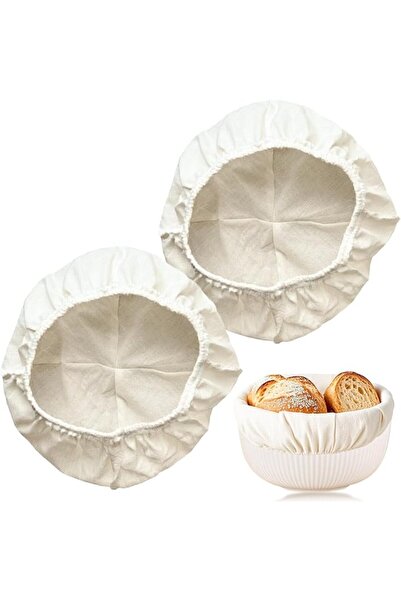 Tazweeq 2 Pcs Bread Proofing Basket Cloth Liner Round Sourdough Basket Covers...