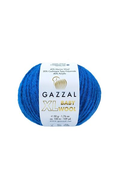 Gazzal Baby Wool XL Merino Wool Cashmere Textured Hand Knitting Yarn 50 Gr 10...
