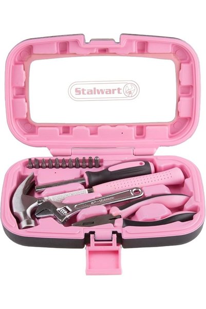 stalwart 75-HT2015 Hand Tools, Pink Tool Set - 15 Piece by Stalwart, Set Incl...
