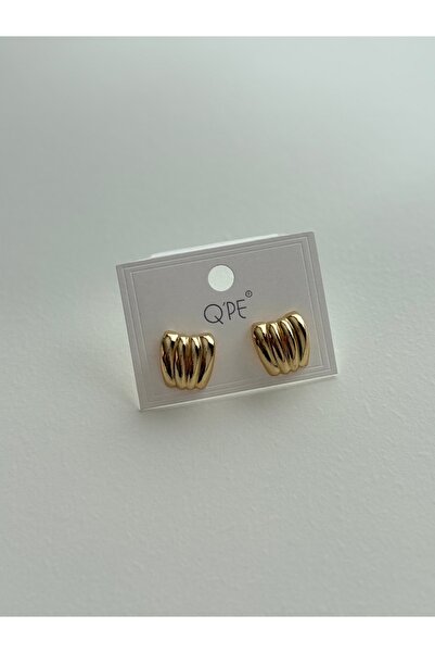 Mini Çelik Vintage Küpe Gold - 2 cm