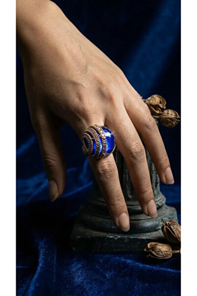 Dorvina Bronze Women's Ring Authentic Copper Jewelry Margazite Crafted Round ...
