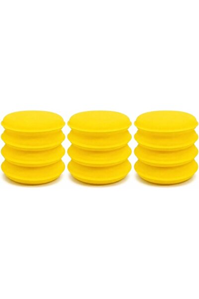 Generic 12 قطعة من وسادات الفوم لتطبيق الشمع على السيارات - إسفنج تلميع دائري...