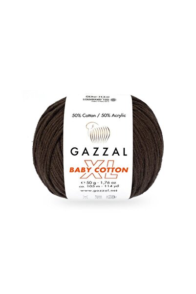 Gazzal Baby Cotton XL 50% Cotton 50% Acrylic – 50 g 105 m Knitting Yarn-3436-...