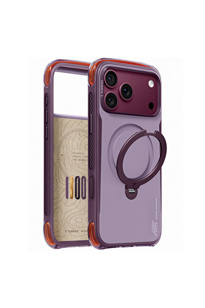 TORRAS Ostand Q3 Air Pro case, iPhone 18 Pro Max/17 Pro Max, Violet Summit