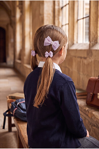 Katia&Bony Girl's 3-Piece Bowknot Buckle Set Lilac