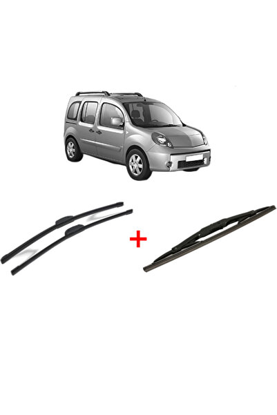 Bosch Set de 3 ștergătoare RENAULT KANGOO / GRAND KANGOO II (KW0/1_) 2008, pe...