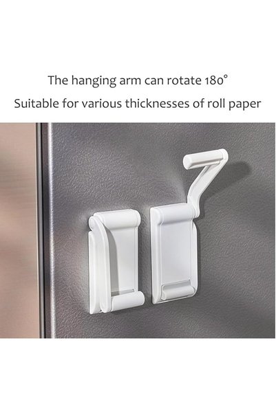 AZONEE Magnetic Paper Towel Holder, Heavy Duty No-Drill Adjustable Rack for Kitchen, Garage & Workbe