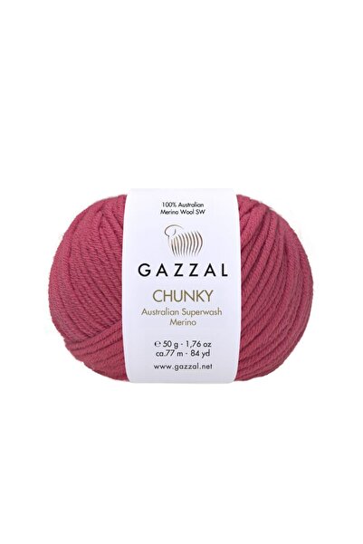 Gazzal Chunky 100% Merino Wool Thick Knitting Yarn 50 Gr 77 m Sweater Cardiga...