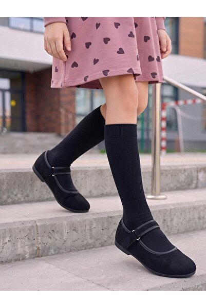 Civil Girls Civil Girls' Suede Single Velcro Ballerinas |   School Nursery an...