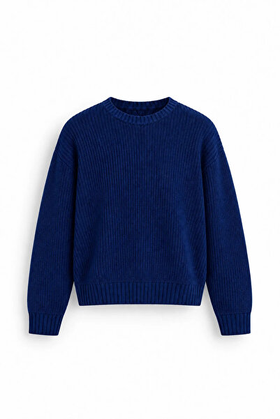 no7man Vincent - Navy Blue - Boxy Fit Crew Neck - Men's Sweatshirt