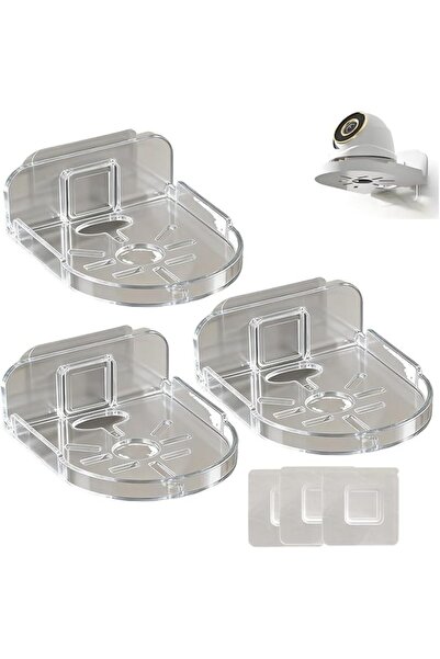 GENERAL 3 Pack Acrylic Wall Mount Shelf, No Drill Camera Holder with Strong A...