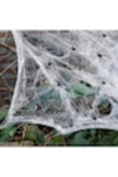 OEMS Pânză de păianjen de Halloween 40 x 1000 cm, Decorațiune de Halloween cu 4 păianjeni din plastic, Decor de groază pentru petreceri și casă – AdCos ®