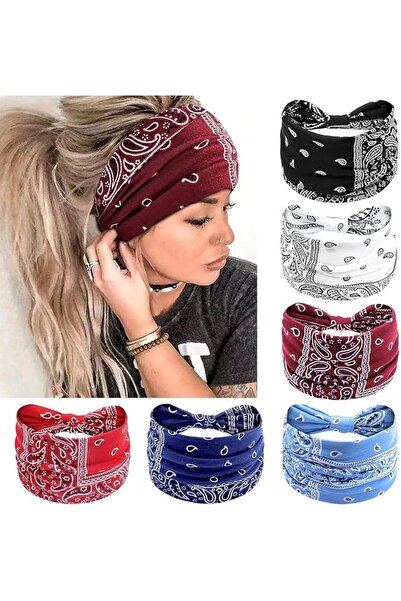 GENERAL JKJ&ZXZ Wide Headbands, Knotted No Slip Head Bands, Soft Turban, Head...