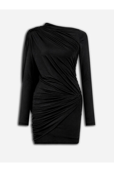 Nocturne Drape Detaylı Mini Elbise