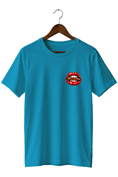 remonz تي شيرت عادي بتصميم خاص مطبوع عليه Widi و Lip