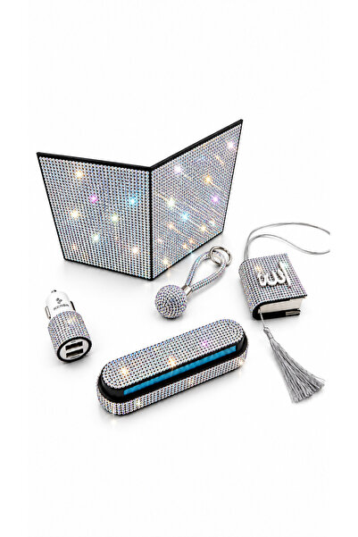 EFEAKS Holographic Janjan Stone 5-Piece Premium In-Car Accessory Set Luxury A...