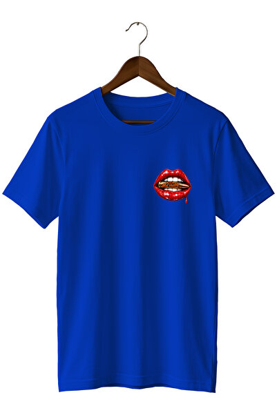 remonz Special Design Widi and Lip Printed Regular T-Shirt