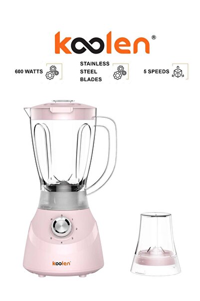 Koln Electric Blender - 600W - 5 Speeds - Pink - 801107022