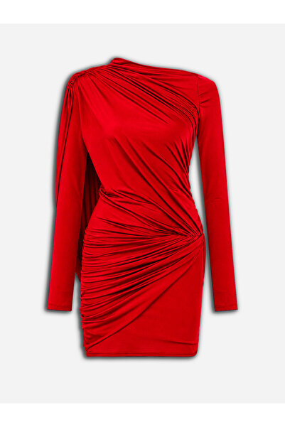 Nocturne Drape Detaylı Mini Elbise