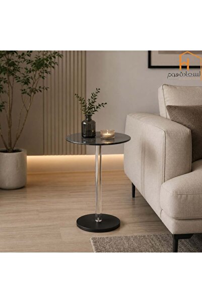 Al Saada Home طاولة خدمة فردية باللون الأسود