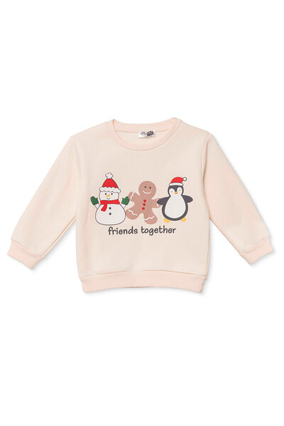 ebebek Hello Baby HelloBaby Erkek Bebek Sweatshirt Yeniyıl Baskılı Bisiklet Y...