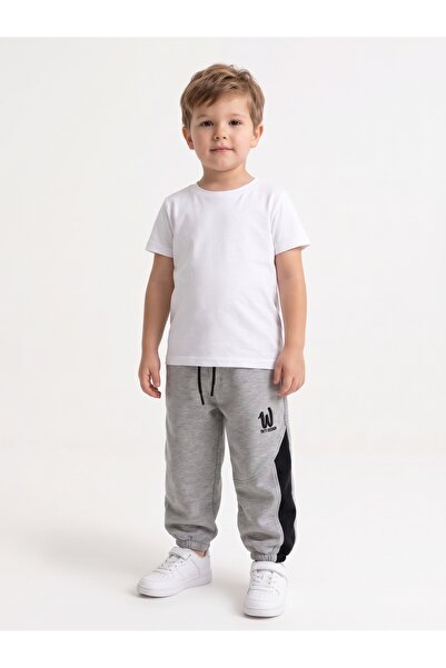 Toontoy Boy's Paça W Embroidered Garni Detailed Sweatpants
