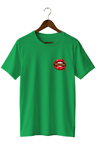 remonz Special Design Widi and Lip Printed Regular T-Shirt