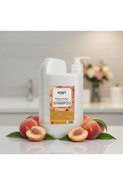 Ican London Professional Complex Peach Shampoo 5 Litre – Moisturising & Nourishing Shampoo for All Hair Types