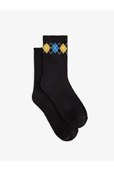 Koton Cotton Baklava Patterned 2-Piece Sock Set