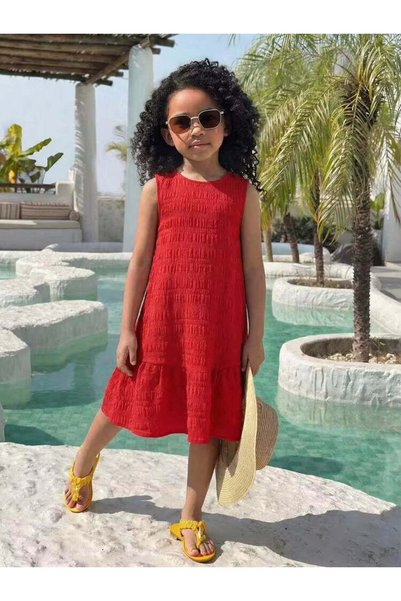Sheya Dress, red - 9 years