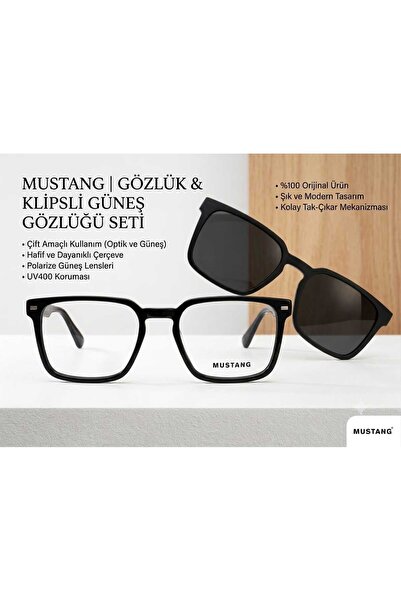 Mustang MU7631 NUMARAYA UYGUN GÜNEŞ KLİPSLİ GÖZLÜK ÇERÇEVESİ